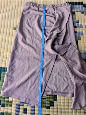 Haute Monde Mauve Wrap-Style Pencil Skirt